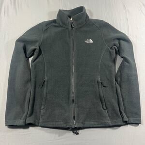 The North Face Womens Medium Black Full Zip Fleece Jacket Outdoor